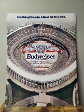 Budweiser Beer SIGN Philadelphia Veteran's Stadium 1991 Bud at the Vet COOL RARE picture