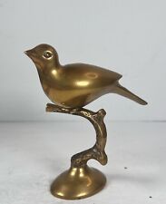 Vintage Brass Bird On A Tree Limb picture