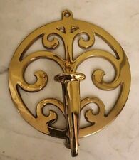 Vintage Virginia Metalcrafters 16-1 Brass Colonial Waterspout Sconce  picture