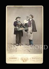 RARE 1870S PHOTO OCCUPATIONAL SCENE OF WATER SELLER GIORGIO SOMMER NAPLES ITALY picture
