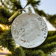 NEW Mikasa Holiday Magic Christmas Ornament Porcelain Santa Plate Tree FK015/620 picture