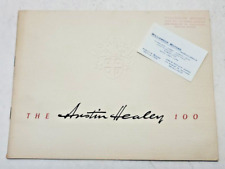 1953 Austin Healey 100 Car Sales Dealer Brochere with Salesman Business Card vtg picture