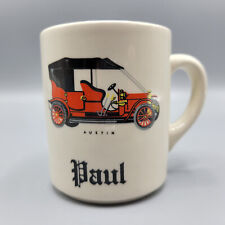 Vintage Austin Roadster Coffee Mug Cup Stamped Made in England Personalized PAUL picture
