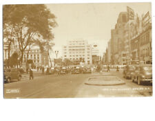 c.1940s Av. Juarez Mexico DF Old Cars Modelo Sign RPPC Real Photo Postcard picture