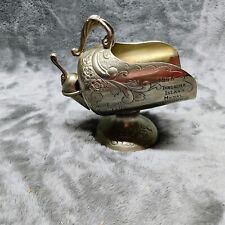 Vintage Raimond EMBOSSED Silverplate / Copper Sugar Scuttle with Scoop Trophy picture