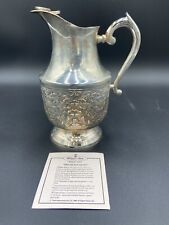 William Adams A Towel Company Vintage INDIA Silver-Plated Pitcher With Ice Lip picture