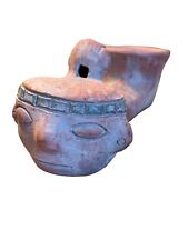 Mayan Whistling Jar Clay Jug Instrument Whistles with Water Mexico Vintage picture