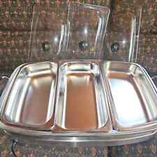 Elite platinum triple buffet server and warming tray picture