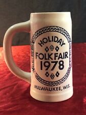 1978 Holiday Folk Fair, Milwaukee, WIS. Beer Stein/Mug picture