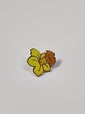 Daffodil Lapel Pin Spring Flower Yellow with Orange Center picture
