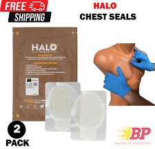 Halo Chest Seals First Aid EMT EMS Emergency Dressing for Trauma Wounds - 2 Pack picture