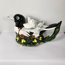 Crown Dorset Teapot Fine Bone China Staffordshire England Figural Drake Duck picture