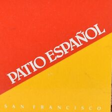 1970s Patio Espanol Restaurant 2850 Alemany Boulevard San Francisco Matchbox picture