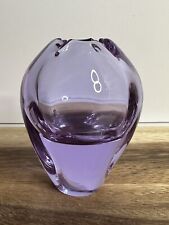 Vintage Purple Bohemian Czech Art Glass Vase picture