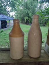 Unmarked 1800's Stoneware Beer Bottle picture
