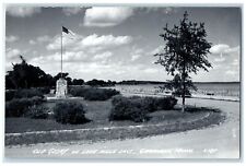 c1940's Old Glory On Lake Mille Lacs Garrison Minnesota MN RPPC Photo Postcard picture