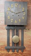 Arts & Crafts Gilbert San Antonio Eight Day Mission Strike Wall Clock 1907 picture