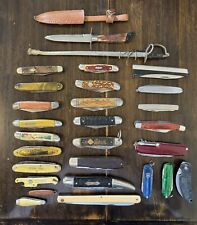 Vintage Lot  Of 27 Assorted Folding Pocket Knives. Most Vintage, Some Modern. picture