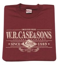 Case xx Premium 100% Cotton xxX-Large Maroon T-shirt 52491 picture