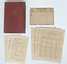 1946 Harvard College Class of 1896, 50th Anniv., + WWII telegram, grade reports picture
