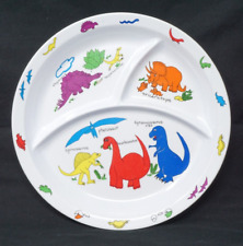 Anacapa Dinosaur Kids Plate Portioned Divided Melamine Ware 10