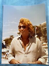 big/ large photography analogue Johnny Hallyday 18 x 24 cm Superb 1970’s picture