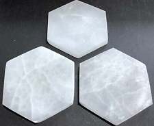 Selenite Plate Large Hexagon ( 5 - 6 Inches ) Polished Crystal Slab picture