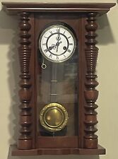 Antique German Friedrich Mauthe Schwenninger Gong Regulator Wall Clock with Key picture