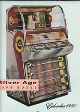 Jukebox 1990 Calendar - Silver age Juke Boxes -  pictures AMI Seeburg  Rock-ola picture