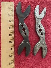 2 HAWKEYE WRENCH Co Vintage Double Ended Alligator Wrenches Marshalltown IOWA 43 picture