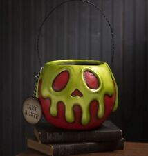 New Bethany Lowe Leeann Kress Large Red Green Poison Apple Bucket Pail Halloween picture