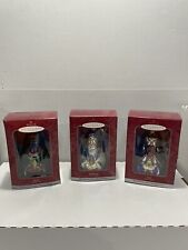 Vintage Hallmark Keepsake Ornaments Blown Glass Collection Lot Of 3 Pcs New  picture