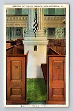 Philadelphia PA-Pennsylvania, A View Inside Christ Church, Vintage Postcard picture