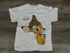 Walt Disney Classic Vintage Youth Bambi Movie Graphic T-Shirt Size Large 14-16 picture