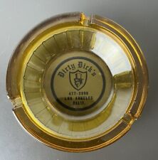 Vintage Dirty Dick's Bar Restaurant Advertising Glass Ashtray picture