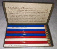 Vintage Time Magazine The Weekly News Magazine Boxed Americana Pencil Set picture