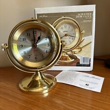 Seth Thomas Schooner Desk Clock Model 1044 Japanese Movement  Nautical Gyroscope picture