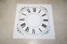 PAPER O.G. DIAL NEW  WALL / MANTEL CLOCK PARTS WHITE picture