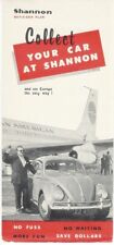 Shannon Free Airport Ireland 1959 Tourist Car Purchase Brochure VW Bug & Prices picture