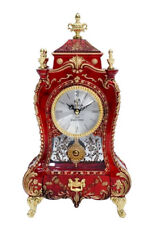 Eleco Red Vintage Tower Musical Clock 12” Plays Fur Elise picture