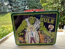 VINTAGE 1998 Marvel Comics THE INCREDIBLE HULK Metal Tin Lunch Box picture