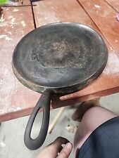 Griswold No.8 Cast Iron Round Griddle Large Block 608 Unrestored Needs Work READ picture
