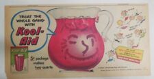 Kool-Aid Drink Ad: Grape Kool-Aid Drink Mix  from 1950's Size: 7.5 x 15 inches picture