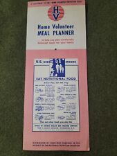 WWII Homefront Home Volunteer Meal Planner picture
