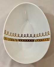 Target Threshold 2016 EASTER EGG Serving Dish / Bowl: White & Gold • Porcelain picture
