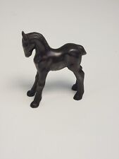 Small Old Cast Bronze Horse / Fawn Figurine Black 3