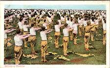 Postcard World War 1 Army Life Setting up Exercise Divided Back 1907-1917 picture