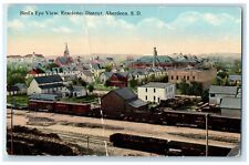 c1910 Birds Eye View Residence District Aberdeen South Dakota Vintage Postcard picture