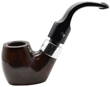 Peterson Deluxe System 'Dark' Silver Mounted Medium Oom Paul Bent Pipe (20fb-c) picture