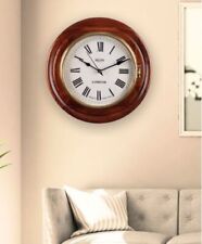 Solid Wood Vintage Open Close Wall Clock - 12 Inch picture
